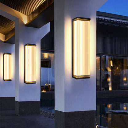 Waterproof Steel Acrylic LED Outdoor Wall Sconce Lamp