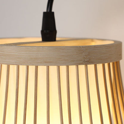 Chinese Weaving Bamboo Cage Shape 1-Light Wall Sconce Lamp