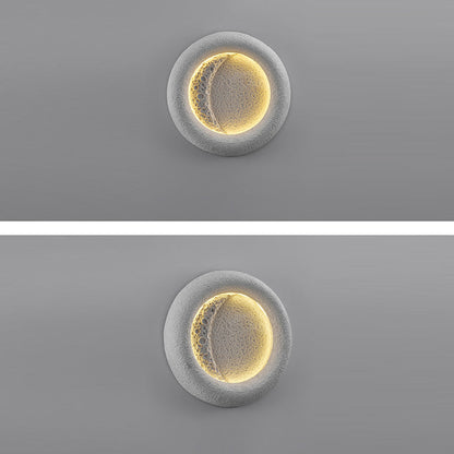 Waterproof Round Moon Warm Light LED Wall Sconce Lamp