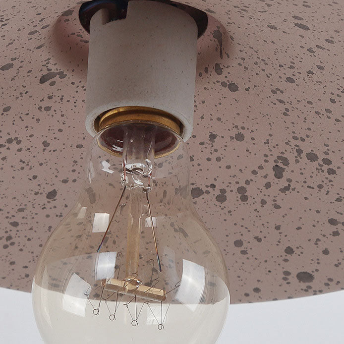 Waterproof Metal Plate Bowl 1-Light Wall Sconce Lamp