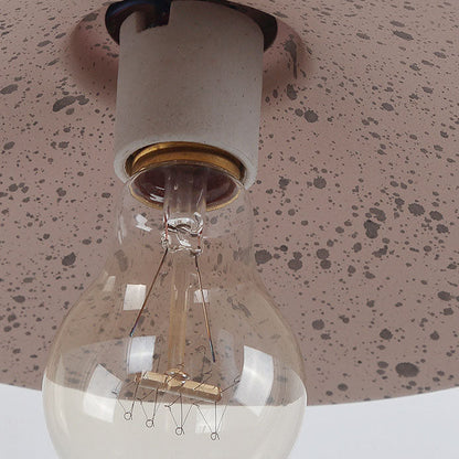 Waterproof Metal Plate Bowl 1-Light Wall Sconce Lamp
