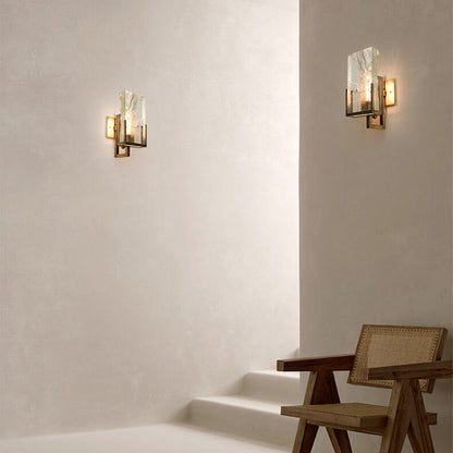 Creative Crystal Ice Cube Design 1-Light Wall Sconce Lamp
