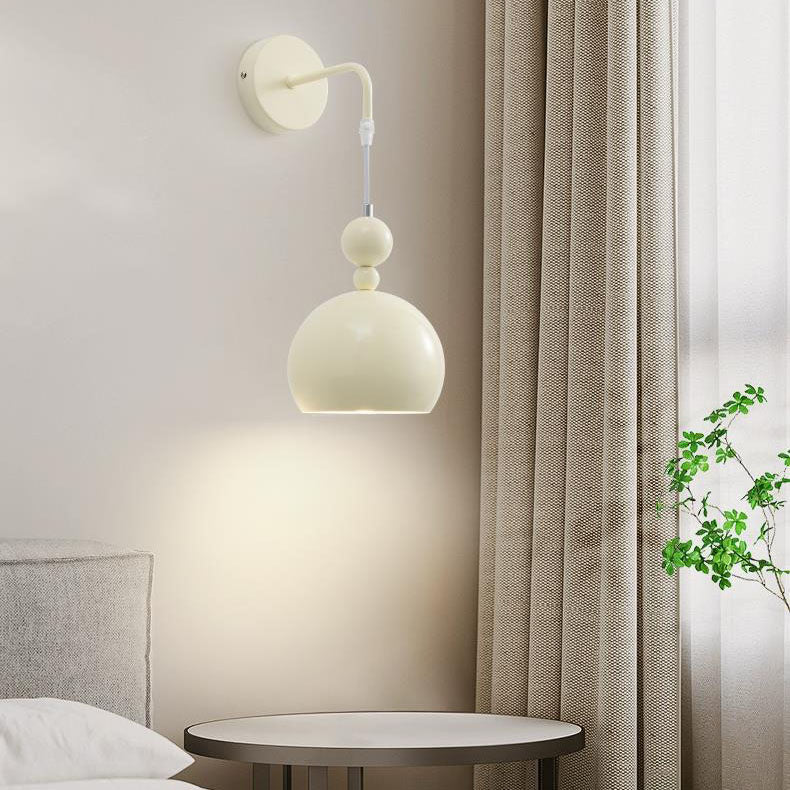 Scandinavian Gourd Iron Glass 1-Light Wall Sconce Lamp