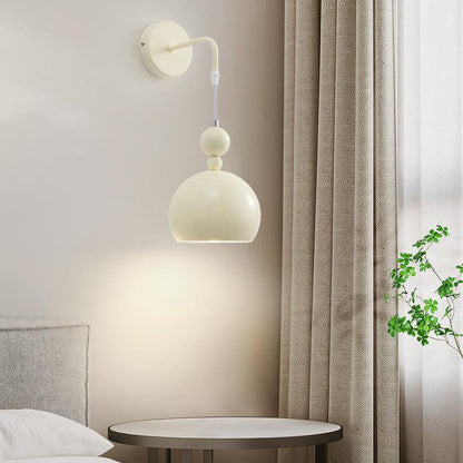 Scandinavian Gourd Iron Glass 1-Light Wall Sconce Lamp