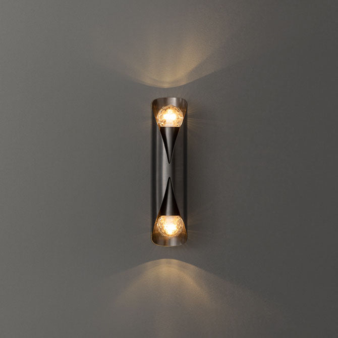 Light Luxury Long All Copper 2-Light Wall Sconce Lamp