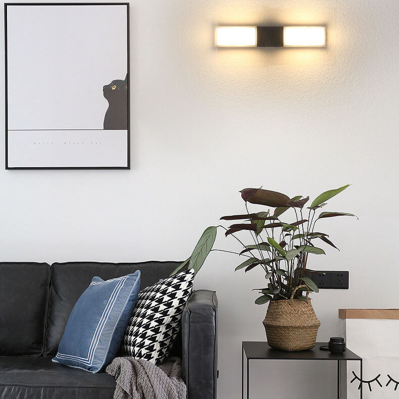Rectangular Outdoor Waterproof LED Wall Sconce Lamp
