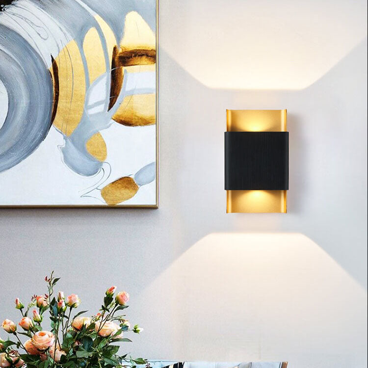Rectangular Double-headed Aluminum LED COB Wall Sconce Lamp