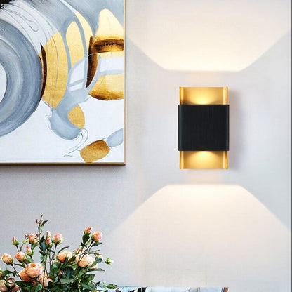 Rectangular Double-headed Aluminum LED COB Wall Sconce Lamp