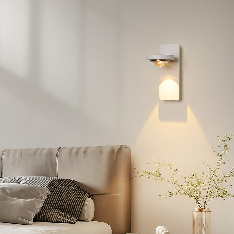 Aluminum Geometric Square Round Iron LED Wall Sconce Lamp