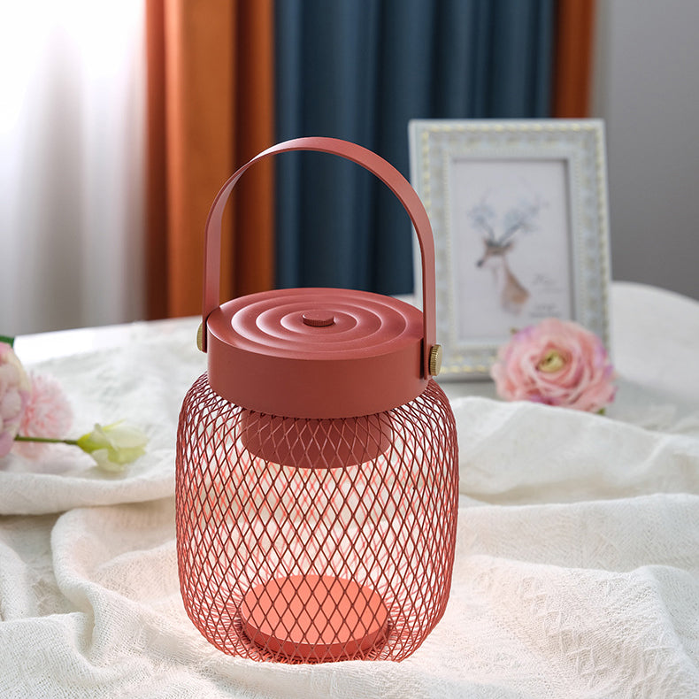 Contemporary Creative Bottle Iron Acrylic LED Table Lamp