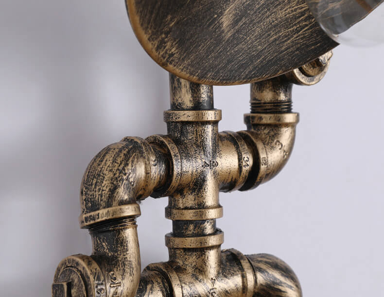 Retro Iron Robot Design 1- Light Wall Sconce Lamp