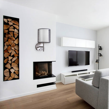 Minimalist Cylinder Iron Gauze 1-Light Wall Sconce Lamp