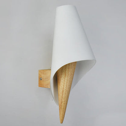Wide Flare White Glass Shade 1-Light Wall Sconce Lamp