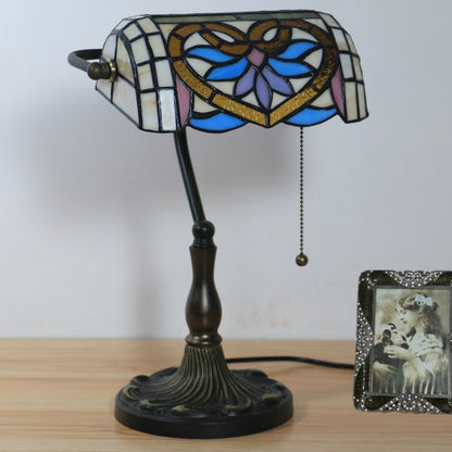 Tiffany Zinc Alloy Stained Glass 1-Light Table Lamp
