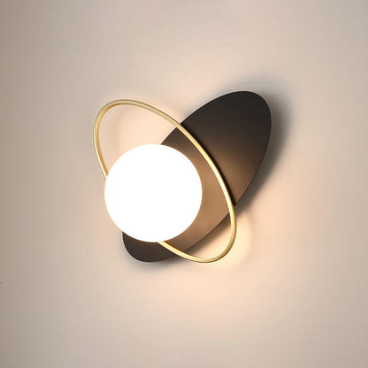 Glass Staggered Overlap Design 1-Light Wall Sconce Lamp