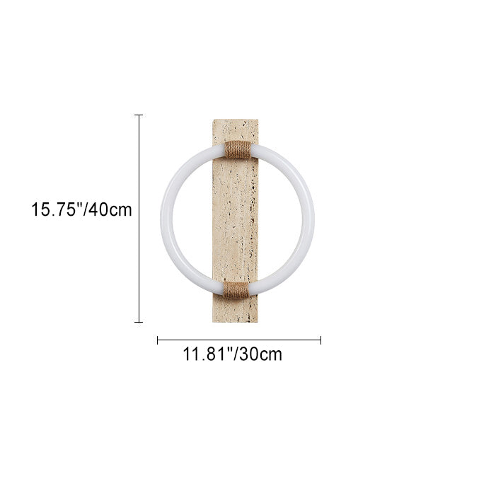 Scandinavian Acrylic Twine Circle LED Wall Sconce Lamp