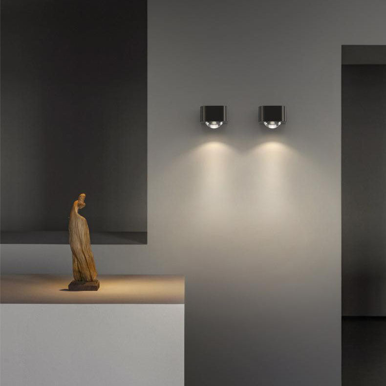 Copper Cuboid Up And Down Luminous LED Wall Sconce Lamp