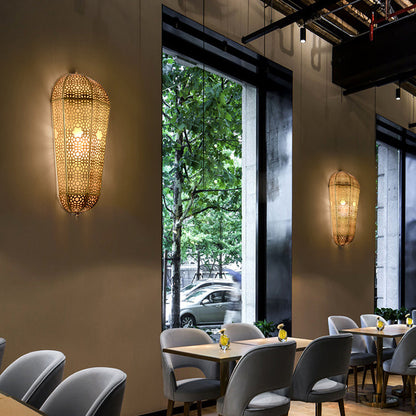 Full Out Semi-cone Shade PVC 1-Light Wall Sconce Lamp