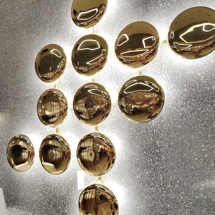 Titanium Round Circle 10/14/24 Light Wall Sconce Lamp