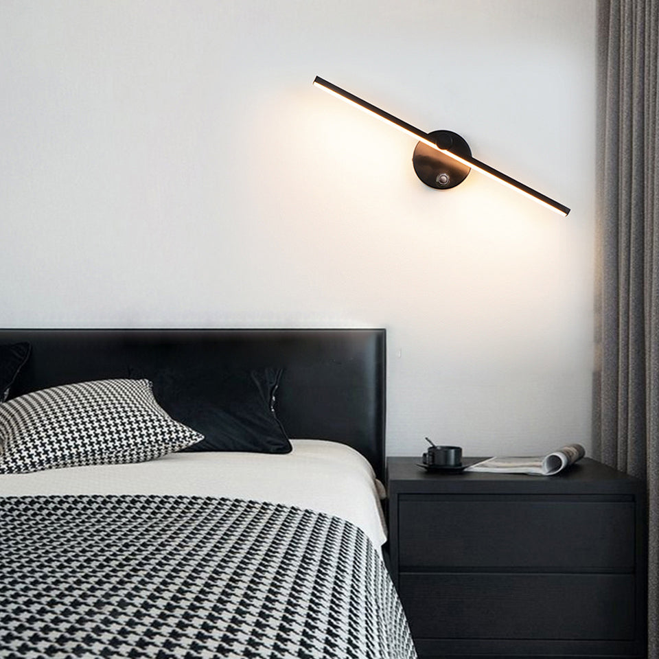 Aluminum LED Rotatable Touch Dimmer Wall Sconce Lamp