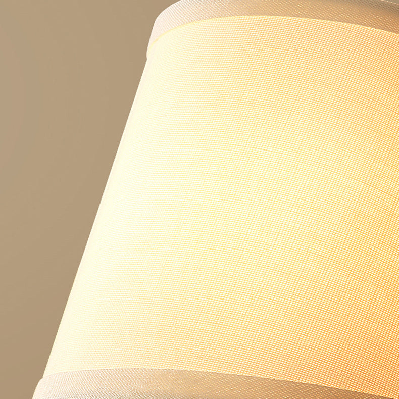Gold Finish Frame Fabric Shade 1-Light Wall Sconce Lamp