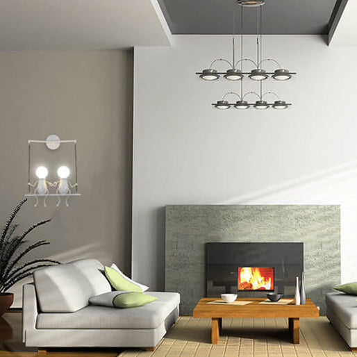 Creative Iron Children's Ball 2-Light Wall Sconce Lamp