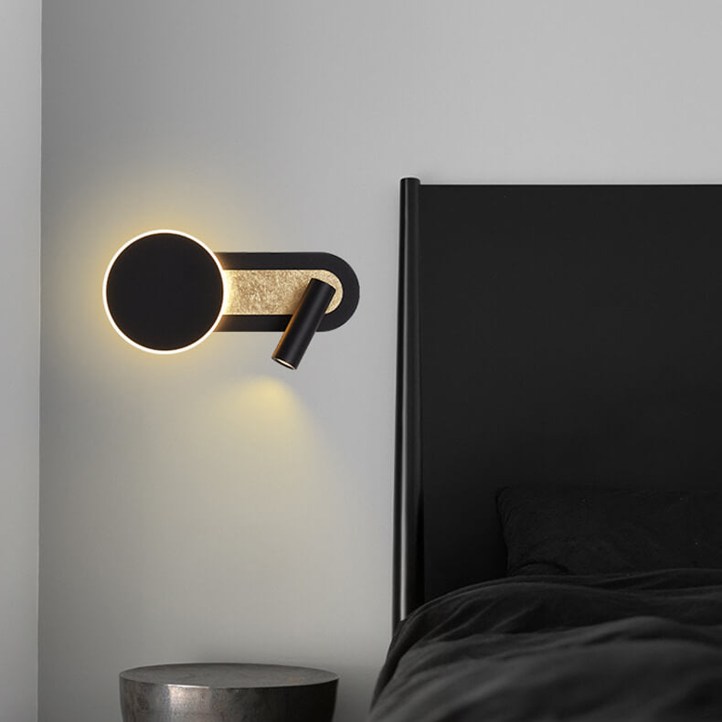 Aluminum Acrylic Cylindrical Rotatable LED Wall Sconce Lamp