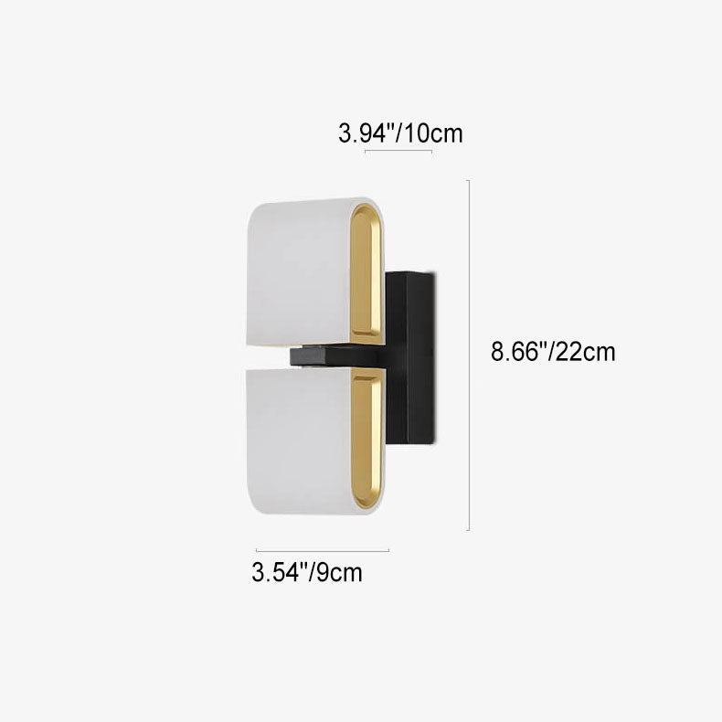 Minimalist Round Zinc Alloy Rotatable LED Wall Sconce Lamp