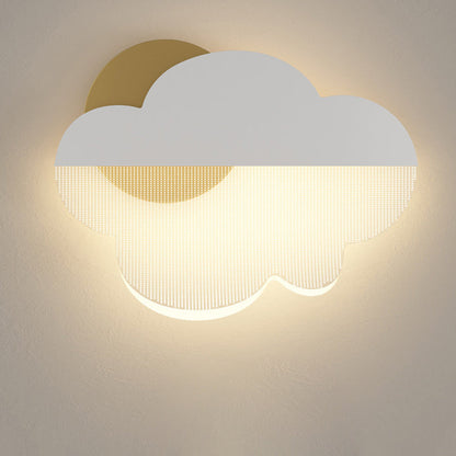Simplicity Iron Acrylic Cloud Shade LED Wall Sconce Lamp