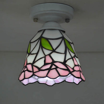 Traditional European Tiffany 1-Light Wall Sconce Lamp