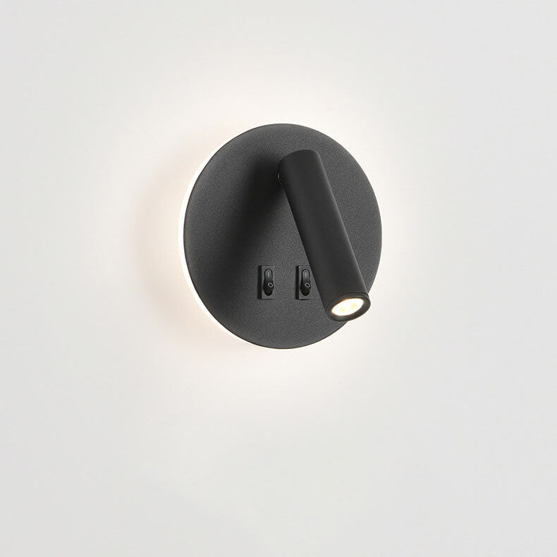 Simplicity Aluminum Rotate Circular LED Wall Sconce Lamp