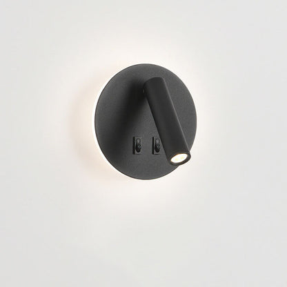 Simplicity Aluminum Rotate Circular LED Wall Sconce Lamp