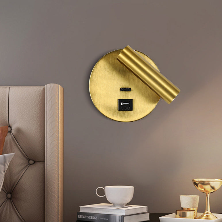 Rotatable Cylinder Aluminum Iron LED Wall Sconce Lamp