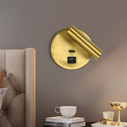 Rotatable Cylinder Aluminum Iron LED Wall Sconce Lamp