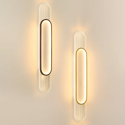 Simplicity Grille Ellipse Shade LED Wall Sconce Lamp
