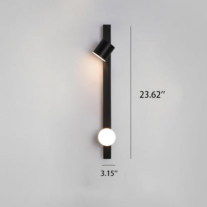 Industrial Aluminum Long Bar Rotatable LED Wall Sconce Lamp