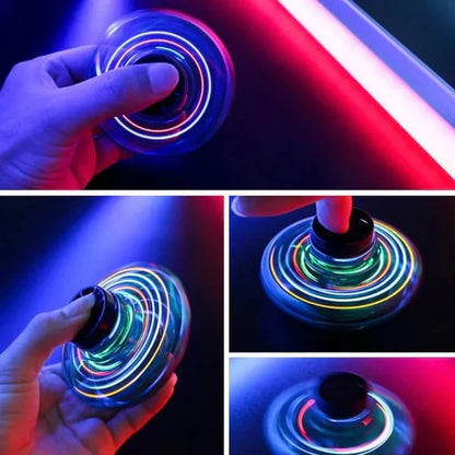Hand-Controlled Hovering Spinner with LED Lights