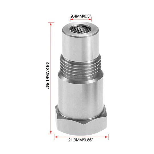 Oxygen Sensor Adapter with Filter, M18x1.5