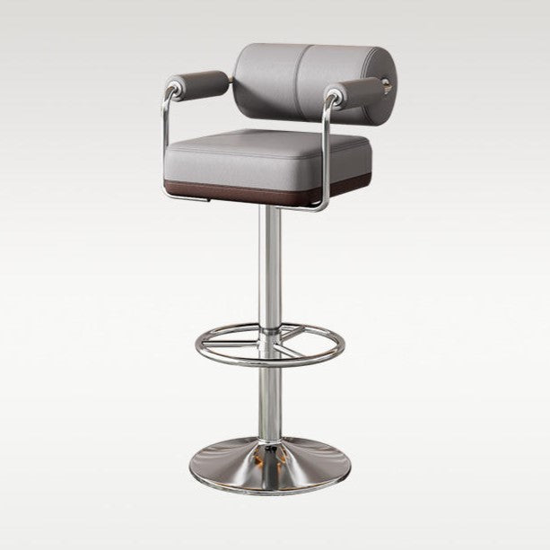 Contemporary Leather Bar Stool