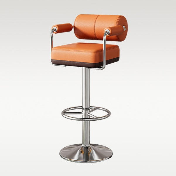Contemporary Leather Bar Stool