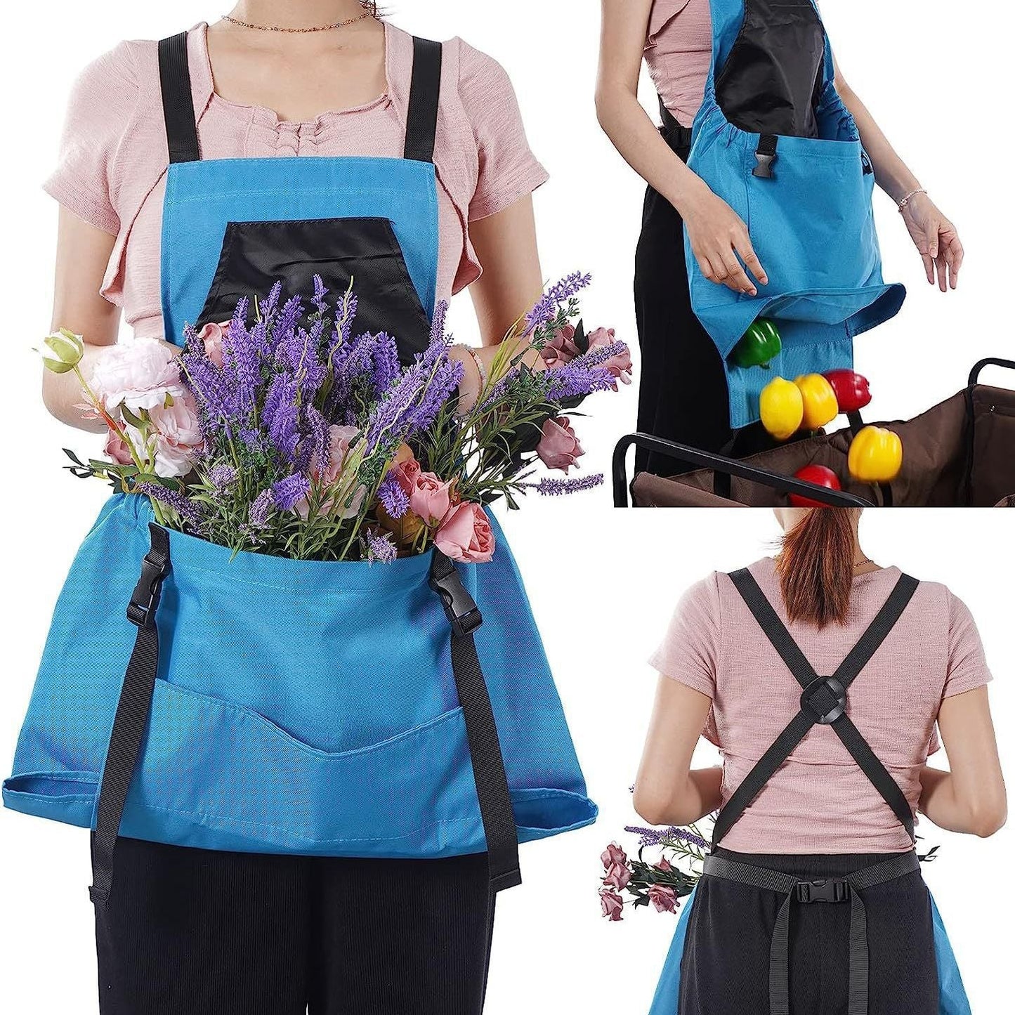 Garden Apron with Dual Pockets, Water Resistant