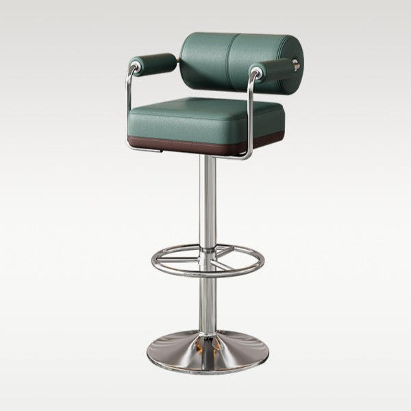 Contemporary Leather Bar Stool
