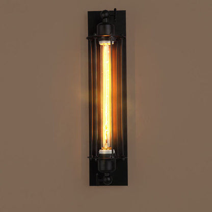 Industrial Style 1-Light Long Pencil Bulb LED Wall Sconce Lamp