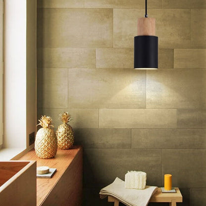 Nordic Macaron Cylinder Aluminum 1-Light LED Pendant