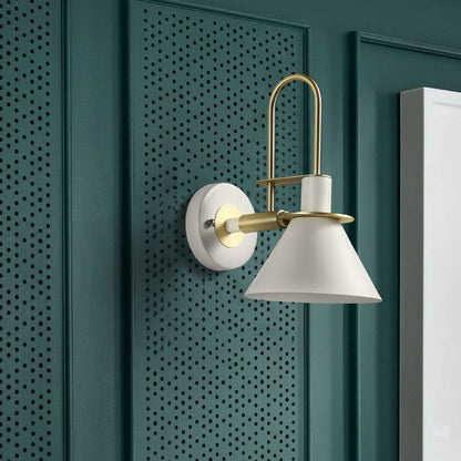 Industrial 1-Light Conical Wall Sconce Lamps