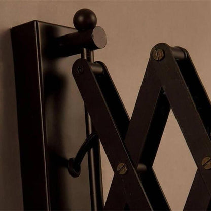 Retro Stretch Wrought Iron 1-Light Wall Sconce Lamp
