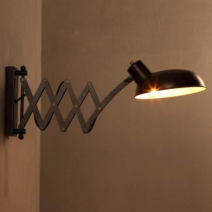 Retro Stretch Wrought Iron 1-Light Wall Sconce Lamp