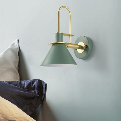 Industrial 1-Light Conical Wall Sconce Lamps