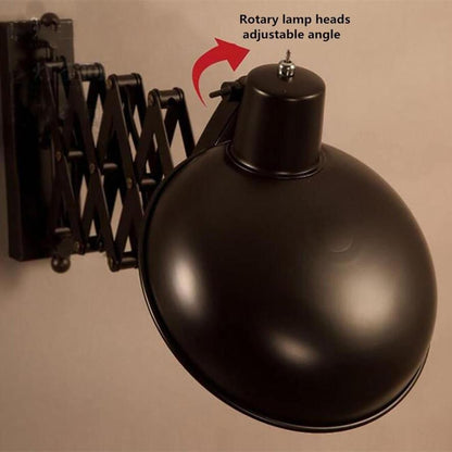 Retro Stretch Wrought Iron 1-Light Wall Sconce Lamp
