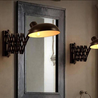 Retro Stretch Wrought Iron 1-Light Wall Sconce Lamp